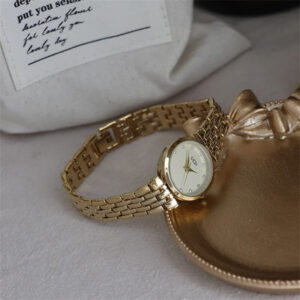 Chic Style Gold/Silver Round Bracelet Ladies Watch