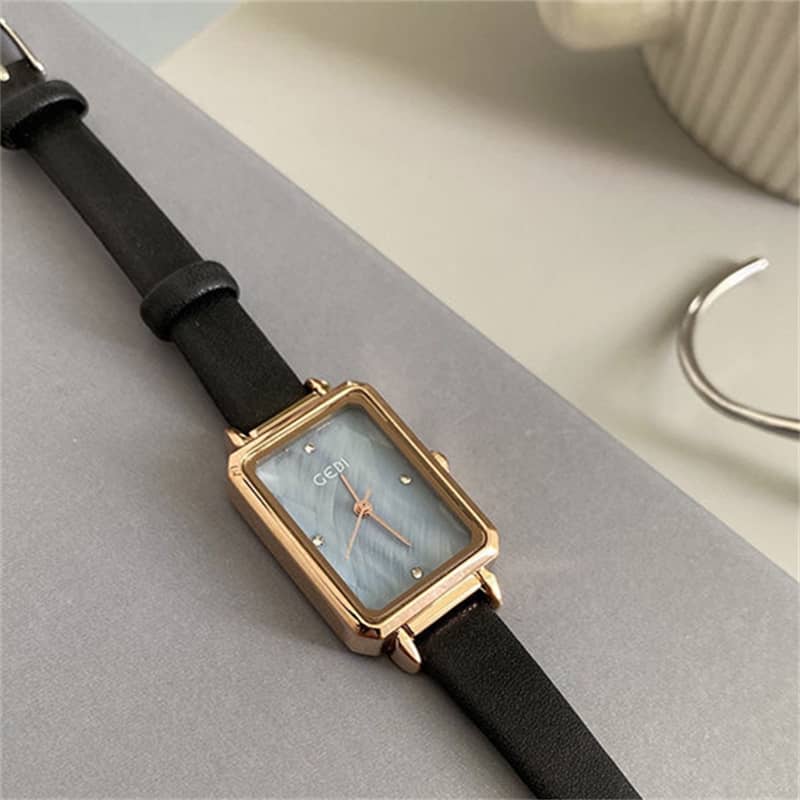 Minimalist Style Brown/Black Square Women’s Watch