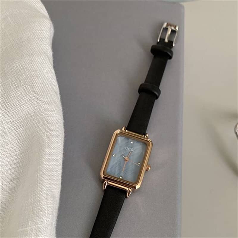 Minimalist Style Brown/Black Square Women’s Watch