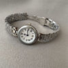 Minimalist Round Silver Band Watch
