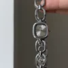 Women's Silver Watch Minimalist Wrist Watch for Women