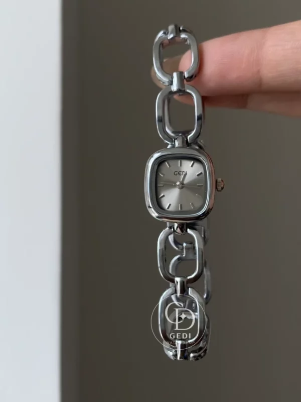 Women's Silver Watch Minimalist Wrist Watch for Women