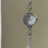 Elegant Silver Mesh Watch Round Face Watch For Women