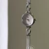 Elegant Silver Mesh Watch Round Face Watch For Women