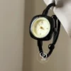 Dainty Sleek Black Bangle Watch For Women