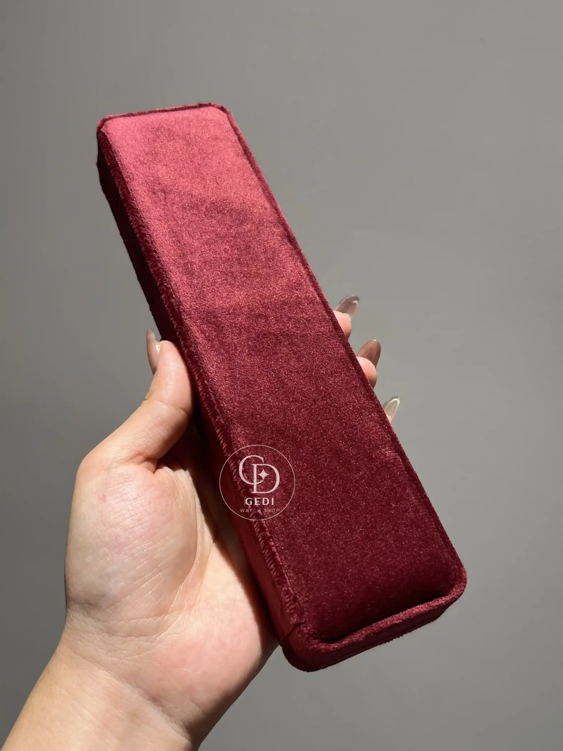 Vintage Emerald Velvet Watch Gift Box