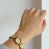 Classic Gold Oval Bracelet Watch for Women