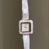 Dainty Purple Bracelet Watch for Women Square Face Purple Acrylic watch