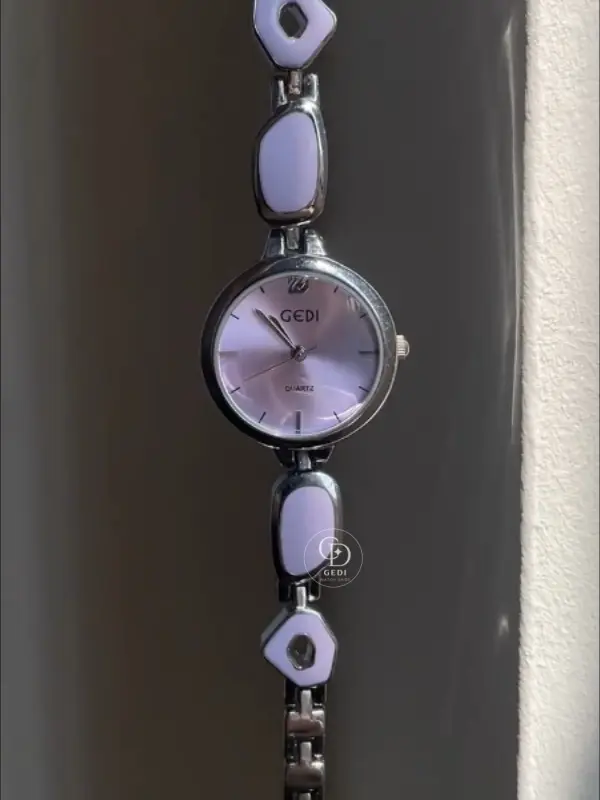 gediwatch304-1 Handmade Purple Bracelet Women's Watch Purple Dial Watch