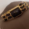 Elegant Rectangular Golden Bracelet Women's Watch