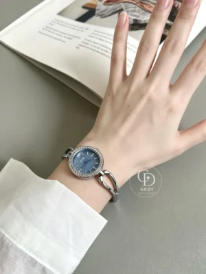 GEDI Elegant Round Mother-of-Pearl Dial Watch Glacier Blue Watch
